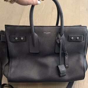 Saint Laurent Navy Sac De Jour in Small